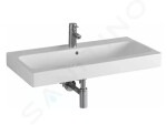 GEBERIT - iCon Umyvadlo 900x485 mm, otvor pro baterii, s přepadem, bílá 124590000