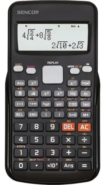 Sencor SEC 190 / Vědecká kalkulačka / 251 funkcí / Přirozený displej / Baterie CR2032 (8590669390090)