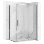 REA/S - Sprchová kabina Rapid Swing Chrom Dveře: 90 x Sprchová zástěna: 100 KPL-K3606