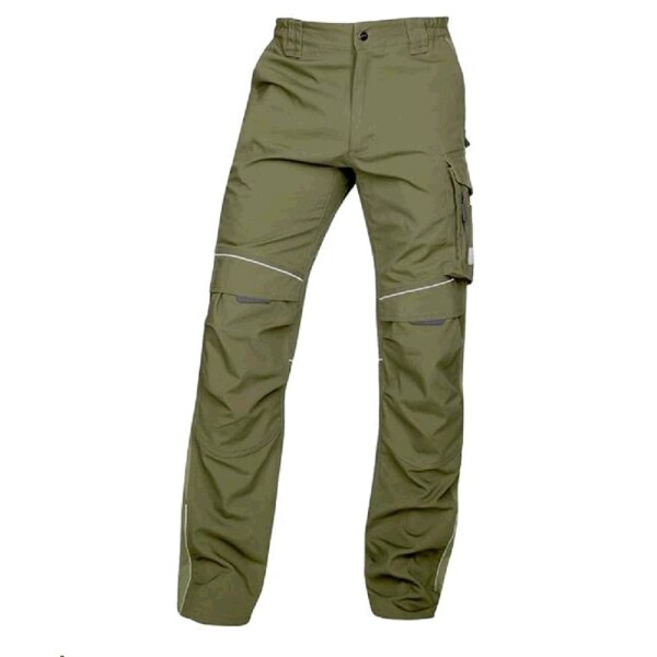 Montérkové kalhoty pasové URBAN+ H6451 zkrácené khaki L khaki