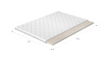 Topper z latexu na matraci Rozměr: 90 x 200 cm, Potah: Hypoalergenní potah