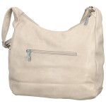 Stylová dámská koženková crossbody kabelka Gianni, krémová