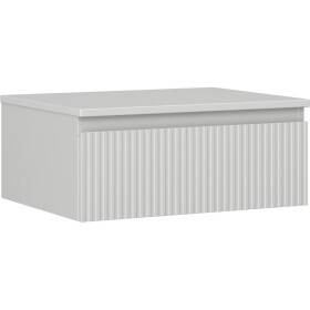 MEXEN/S - Rivel koupelnová skříňka pod umyvadlo 60 cm s deskou, 1 šuplík, reliéf , šedá mat 91A20-06023-1-BFC62