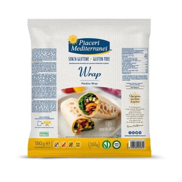 Dortisimo Bezlepkový wrap Piaceri Mediterranei 3 ks (180 g)