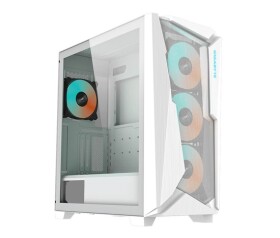 GIGABYTE case GB-C301GW, ARGB Hub, průhledná bočnice, Mid tower, 4x ARGB ventilátor, bílá EDF_524864