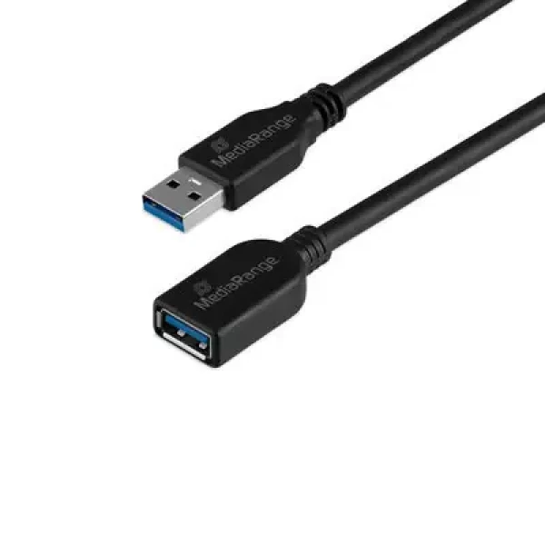 MediaRange MRCS241 černá / Prodlužovací kabel USB-A / USB 3.0 / 5 Gbit/s / 5 m (MRCS241)