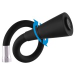 RAV Slezák - SÁZAVA - Dřezová baterie s flexibilním ramínkem, Chrom/Černá, 1/2" SA006.5/13