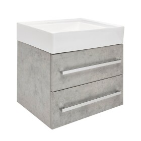 Koupelnová skříňka s umyvadlem SAT Cube Way 60x53x46 cm beton mat CUBE46602BESATCW CUBE46602BESATCW