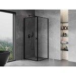MEXEN/S - Mist-B sprchový kout dveře křídlové levá 80 x 80, černá okraj, černá 8A2T-080-080-70-70-L