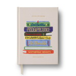 Rifle Paper Co. Vyšívaný čtenářský deník Book Club – linkovaný, krémová barva, papír, textil