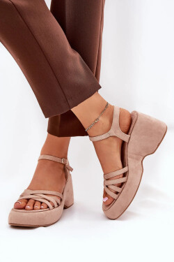Dámské sandály 1765 světle hnědé - Step in style 40