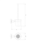 OMNIRES - ART LINE WC štětka bronz /BR/ AL53620BR
