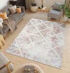 DumDekorace Vintage koberec s jednoduchým vzorem Šířka: 140 cm | Délka: 200 cm