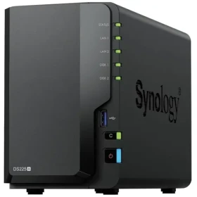 Synology DiskStation DS225+ / 2x HDD / Intel Celeron J4125@2.7GHz / 2GB RAM / 2x USB 3.2 / 1x GLAN / 1x2.5GLAN (DS225+)