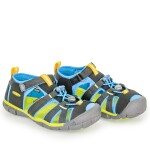 Dětské sandály SEACAMP II CNX, BLACK/BRILLIANT BLUE, keen, 1022984/1022969, černá - 38