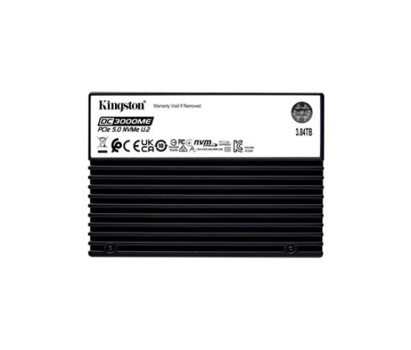 Kingston 3,84TB SSD Data Centre DC3000M (Mixed Use) Enterprise U.2 PCIe 5.0 NVMe Enterprise SSD EDF_1532054