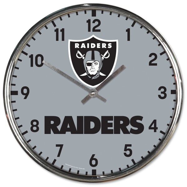 Hodiny Las Vegas Raiders NFL Chrome Team Design
