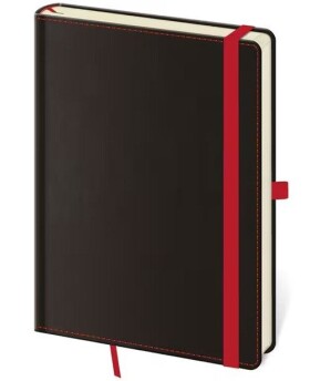 Zápisník Black Red - linkovaný L