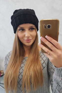 Dámská čepice Danuta K331 černá - Oliwia UNI