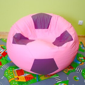 FRONTI Sedací vak - míč 70 cm - růžová + fialová