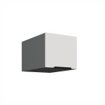 Horní skříňka Aria ANT 40 NAGU-36 1F Barva korpusu: Antracit, Barva dvířek: WH - Crystal white AFM