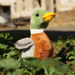 Plyšová kachna divoká se zvukem 21 cm, ECO-FRIENDLY