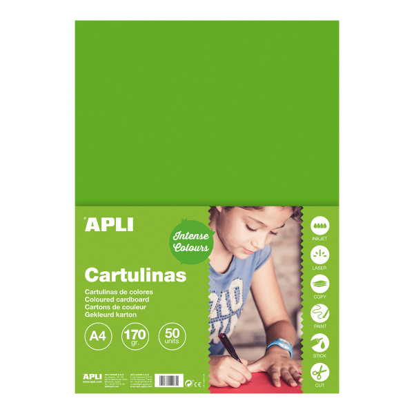 APLI A4, trávově zelený