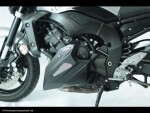 Yamaha FZ-1N, FZ-1 Fazer 06-15 Klín pod motor - 2 barvy - Černá-stříbrná mřížka