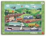 Puzzle Dopravní prostředky 40 dílků - Dino