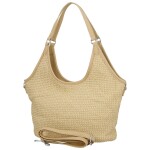 Stylová dámská kabelka na rameno Alfréda, krémová