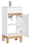 COMAD - Skříňka pod umyvadlo 40cm 1 dvířka BALI bílá 5907611647486
