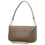 Luxusní dámská kožená kabelka na rameno Zinta, taupe