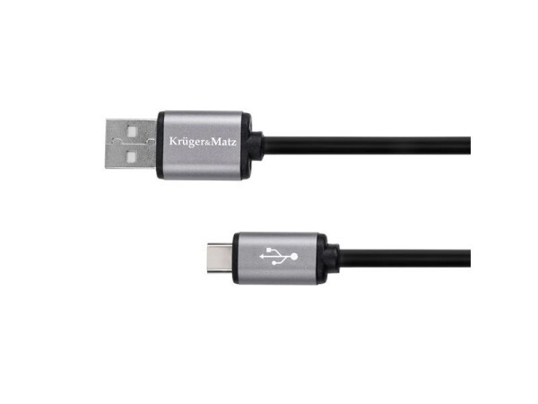 Kabel KRUGER & MATZ KM1239 Basic USB/USB-C 1m Black