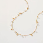 Náhrdelník se srdíčky a zirkony Paloa, Stříbrná 75 cm