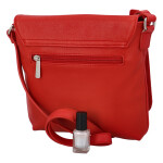 Jednoduchá dámská crossbody kabelka Fleda, červená