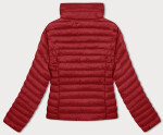 Červená prošívaná dámská bunda se stojáčkem (16M9111-270) odcienie czerwieni
