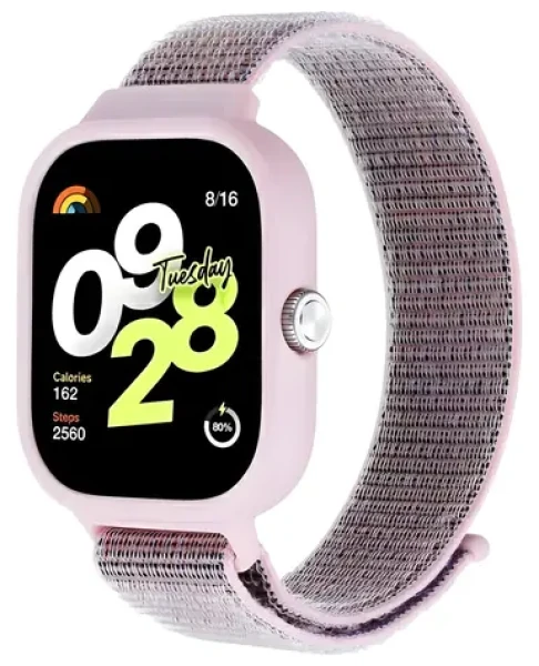 Beline Pásek Redmi Watch 4 růžová / Pásek pro chytré hodinky / nylonový / suchý zip