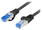 Lanberg CAT6a černá / Patch kabel / S/FTP / LSZH / 1m (PCF6A-10CC-0100-BK)