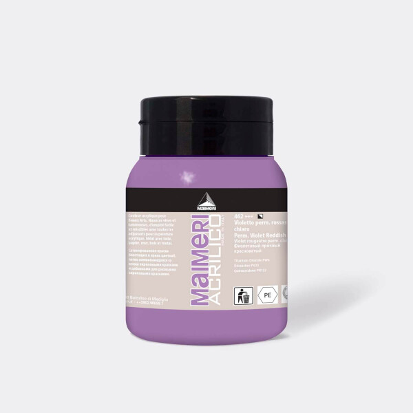 Akrylová barva Maimeri Acrilico 500 ml – Permanent Violet Reddish Ligh