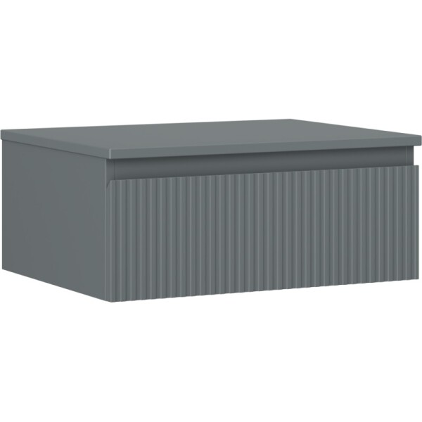 MEXEN/S - Rivel koupelnová skříňka pod umyvadlo 60 cm s deskou, 1 šuplík, reliéf , grafit mat 91A20-06023-1-BFC66