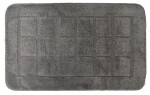RIDDER - DELHI Koupelnová předložka 50x80cm s protiskluzem, 100% polyester, tmavě šedá 1712300