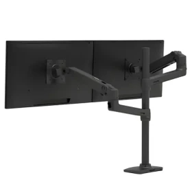 Ergotron LX Dual Stacking Arm Tall Pole černá / Rameno pro 2 monitory / do 40" / VESA 100x100 / nosnost 20 kg (45-509-224)
