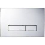 CERANO - Kompletní WC set Profi/Cronus Standard - bílá lesklá - WC tlačítko Slim/Chrom - pro zazdění - 59,3x38,4 CER-168516