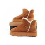 Wrangler Elsa zimní kotníkové boty zateplené pohodlné módní hnědé 38