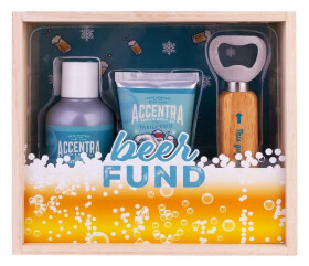 Koupelová sada Men´s Collection Winter s otvírákem na lahve Cedrové dřevo 150ml a 60ml