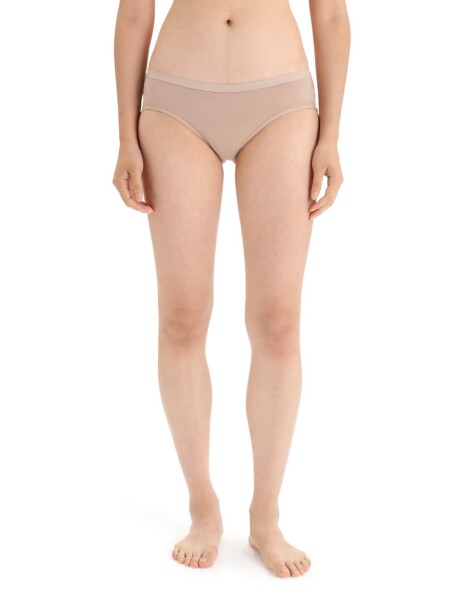 Dámské merino kalhotky ICEBREAKER Wmns Siren Hipkini, Praline velikost: M