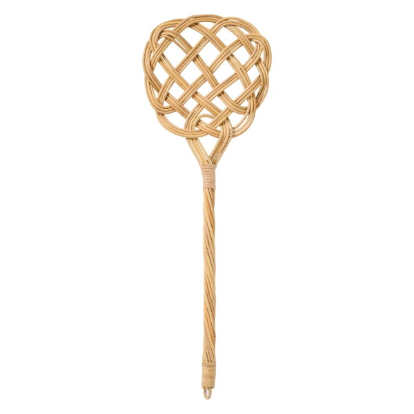 Ib Laursen Ratanový klepač na koberce Natural Light, přírodní barva, proutí