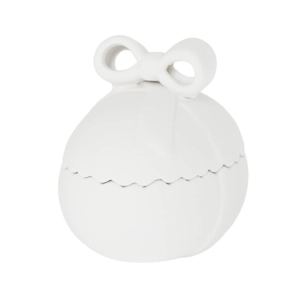 Storefactory Velikonoční dekorace LUNDBY 11 cm, bílá barva, porcelán