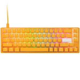 Ducky One 3 Yellow Cherry MX-Red žlutá / herní klávesnice / podsvícená / mechanická / drátová USB-C / US (DKON2167ST-RUSPDYDYYYC1)