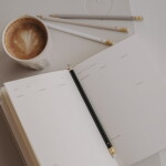 Eulenschnitt Sada tužek Heart Cream – set 4 ks, béžová barva, dřevo